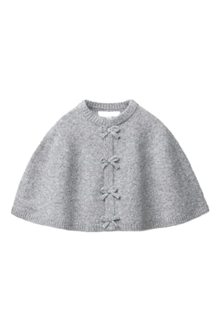 Poncho - Gris clair chiné