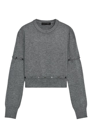 Pull 2-en-1 - Gris foncé chiné