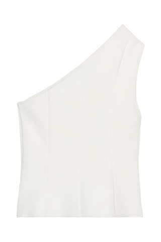 Top asymétrique - Blanc