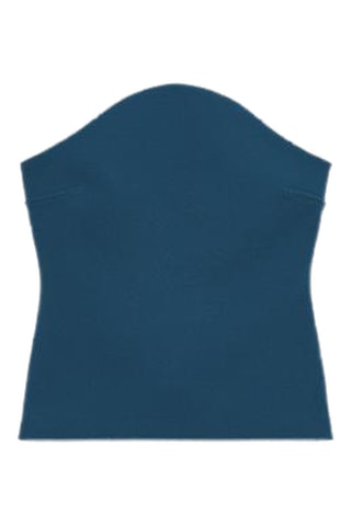 Top bustier - Bleu canard