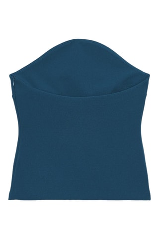 Top bustier - Bleu canard