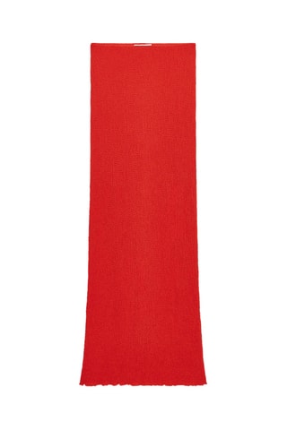 Jupe droite - Rouge