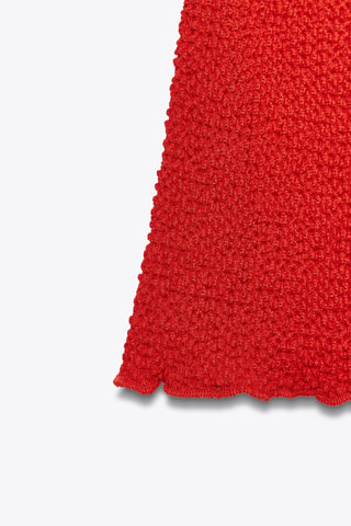 Jupe droite - Rouge