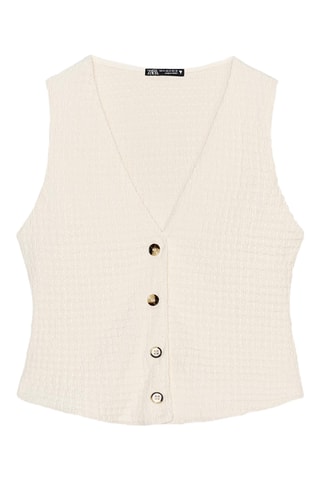 Veste sans manches - Ecru