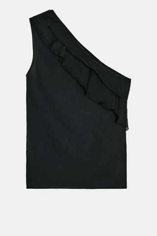 Top asymétrique - Noir