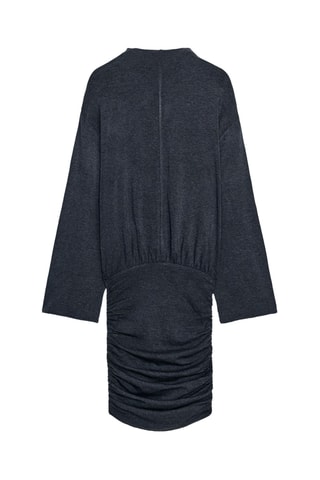 Robe drapée - Gris foncé