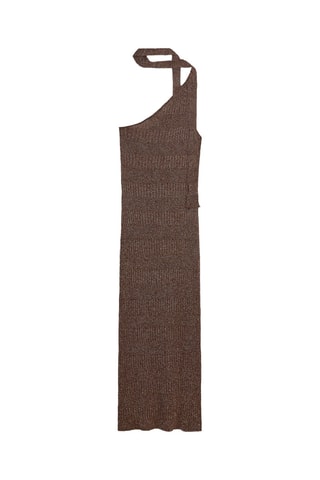 Robe asymétrique - Marron