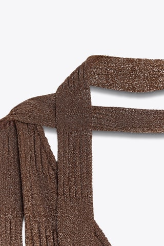 Robe asymétrique - Marron