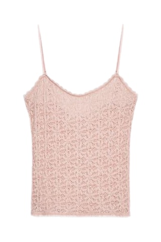 Top en dentelle - Rose