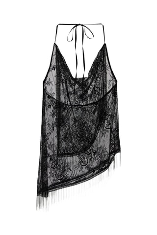 Top en dentelle - Noir