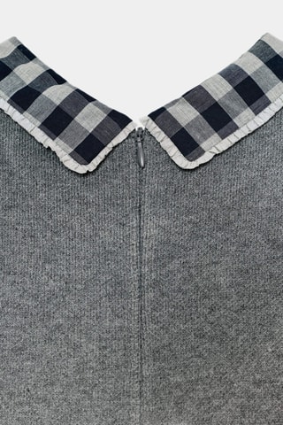 Robe patineuse - Gris foncé chiné