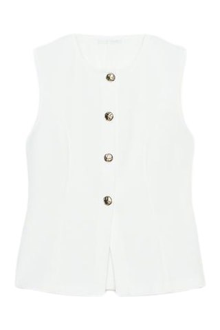 Gilet sans manches - Blanc