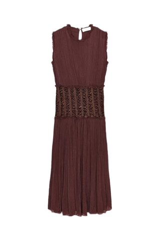 Robe midi - Bordeaux