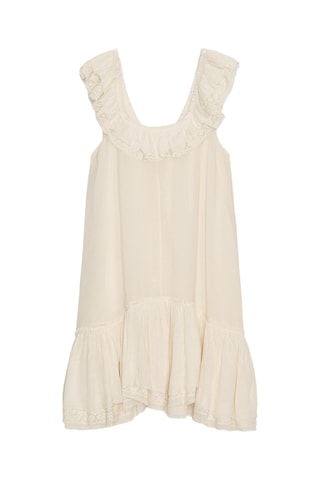Robe taille basse - Ecru