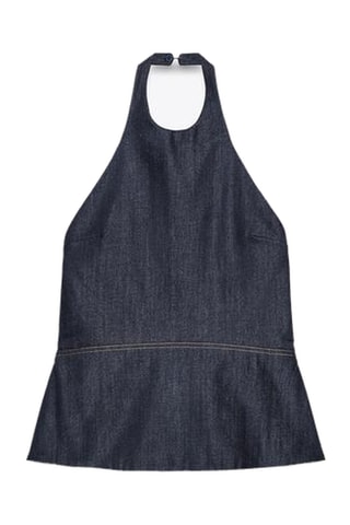 Top en jean - Bleu foncé