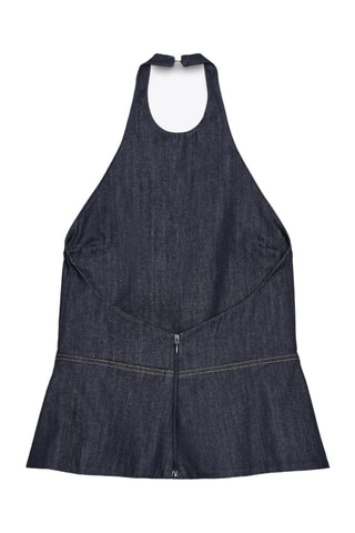 Top en jean - Bleu foncé