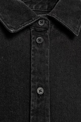 Chemisier en jean - Noir