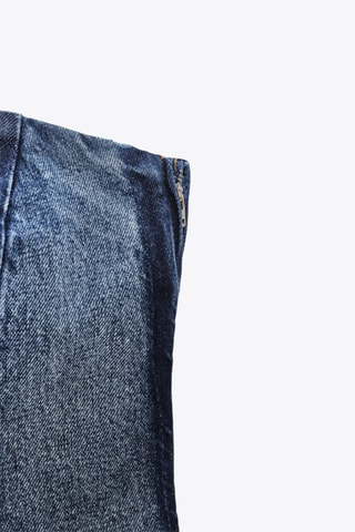 Top bustier en jean - Bleu