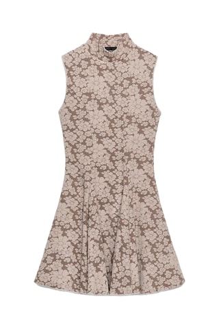 Robe patineuse - Marron et beige