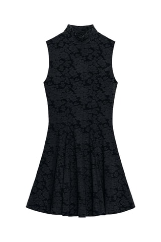 Robe patineuse - Noir et gris foncé