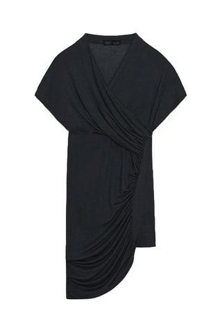 Robe drapée - Noir
