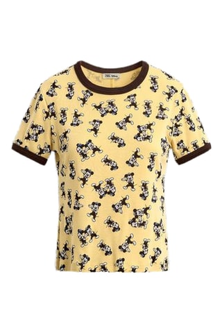T-shirt Mickey Disney - Jaune