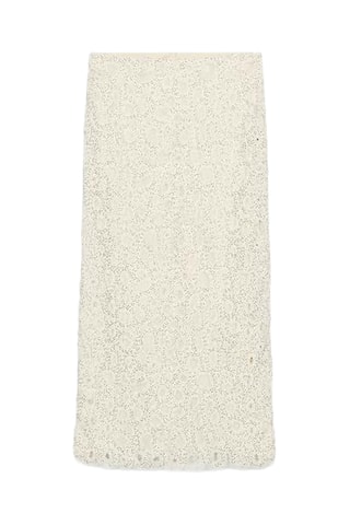 Jupe midi - Beige clair