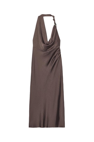 Robe midi - Marron