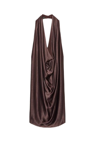 Top drapé - Marron foncé