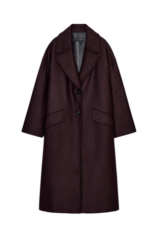 Manteau en laine - Bordeaux