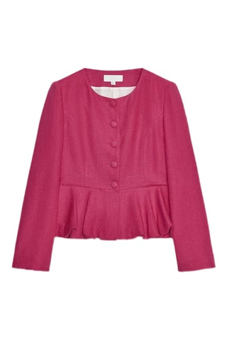 Veste en lin - Fuchsia