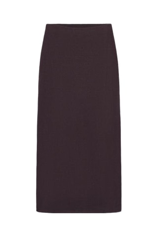 Jupe midi - Marron