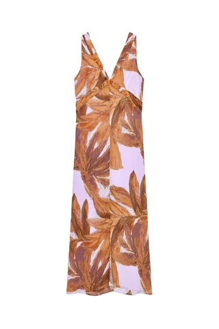 Robe midi - Marron