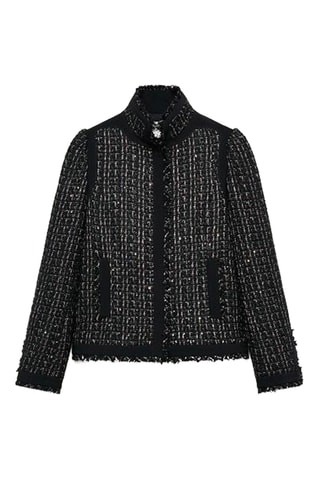 Veste en tweed - Noir