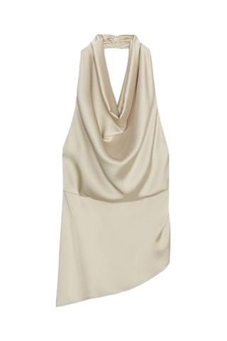 Top drapé - Beige