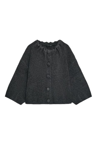 Manteau en laine - Noir chiné