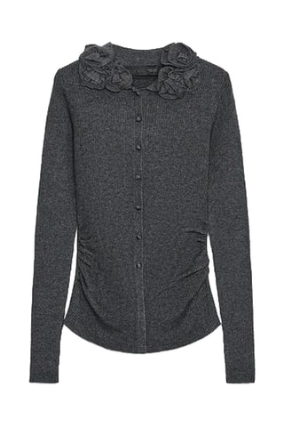 Gilet en laine - Gris foncé chiné