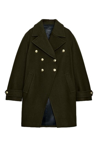 Manteau en laine - Kaki