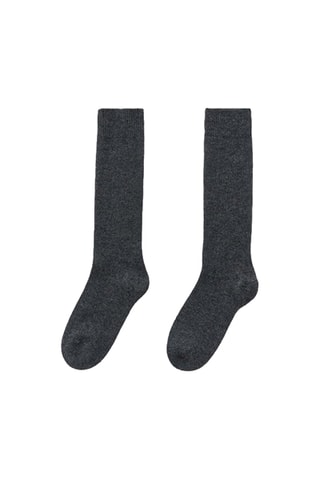 Chaussettes en laine et cachemire - Gris