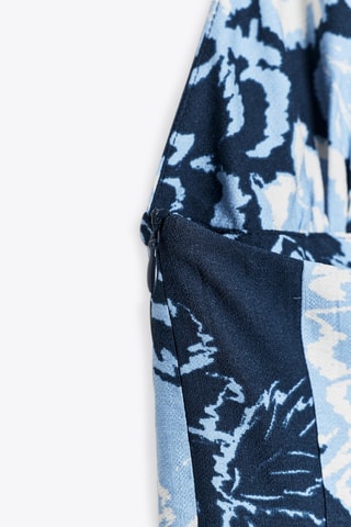 Robe midi - Bleu