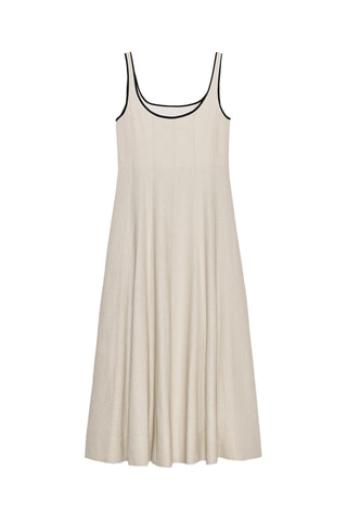 Robe patineuse en lin - Beige