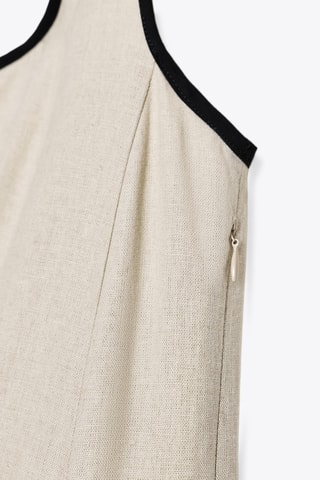 Robe patineuse en lin - Beige