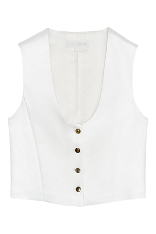 Veste sans manches - Blanc