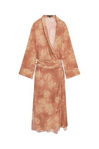 Robe portefeuille - Saumon