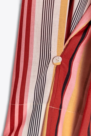 Robe chemise - Jaune et blanc