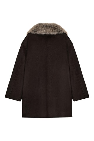 Manteau en laine - Marron foncé