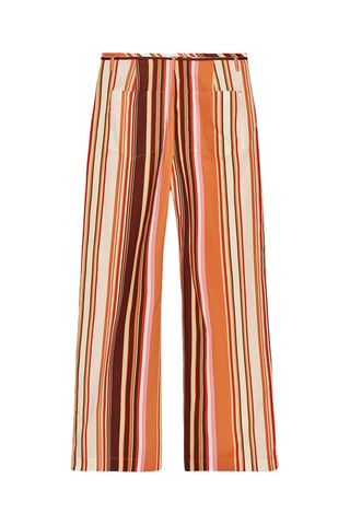 Pantalon - Blanc et orange