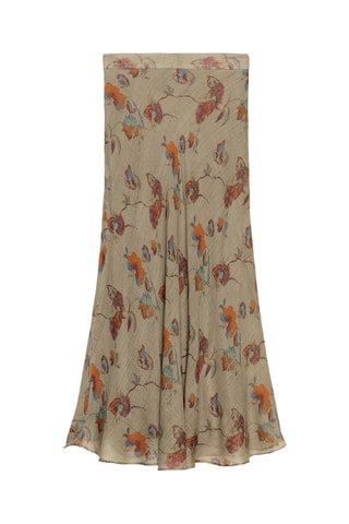 Jupe longue en laine - Beige