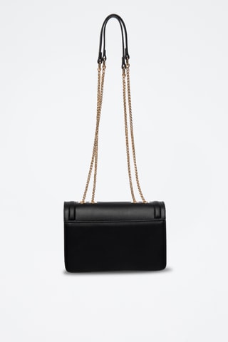 Sac porté épaule en cuir Ross - Noir