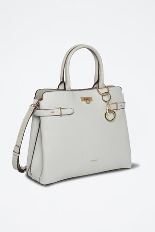Sac à main en croûte de cuir Vanda - Gris